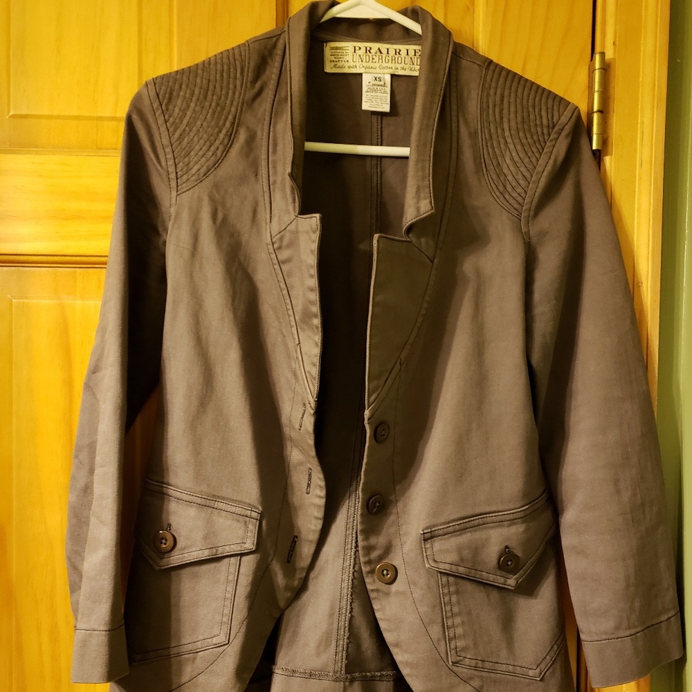 Fitted organic cotton coat